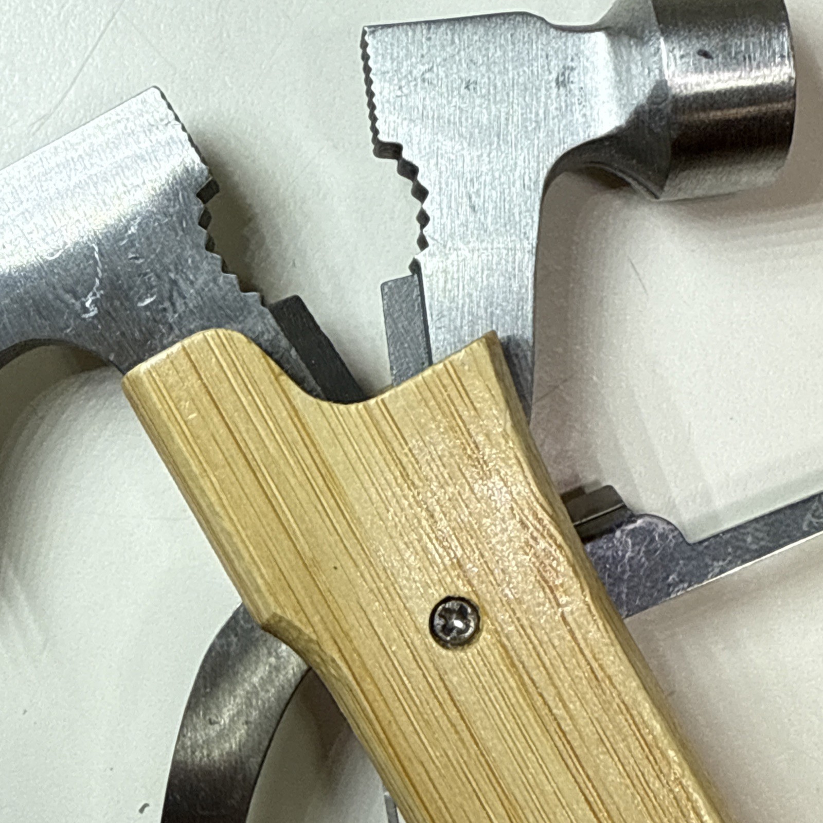 Wood and Stainless Hammer Tool 12-IN 1 Multi Tool Wood Handle