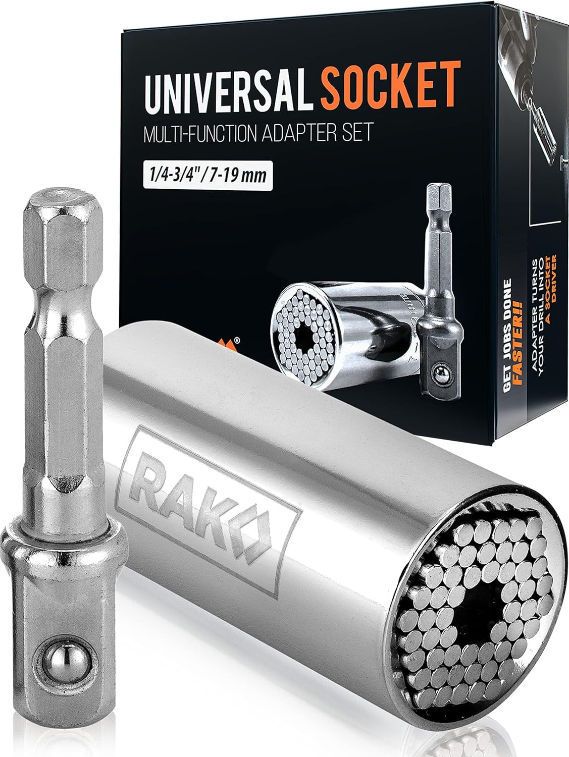 RAK Universal Socket Tool – Stocking Stuffer Gifts for Men – Adjustable Wrench a