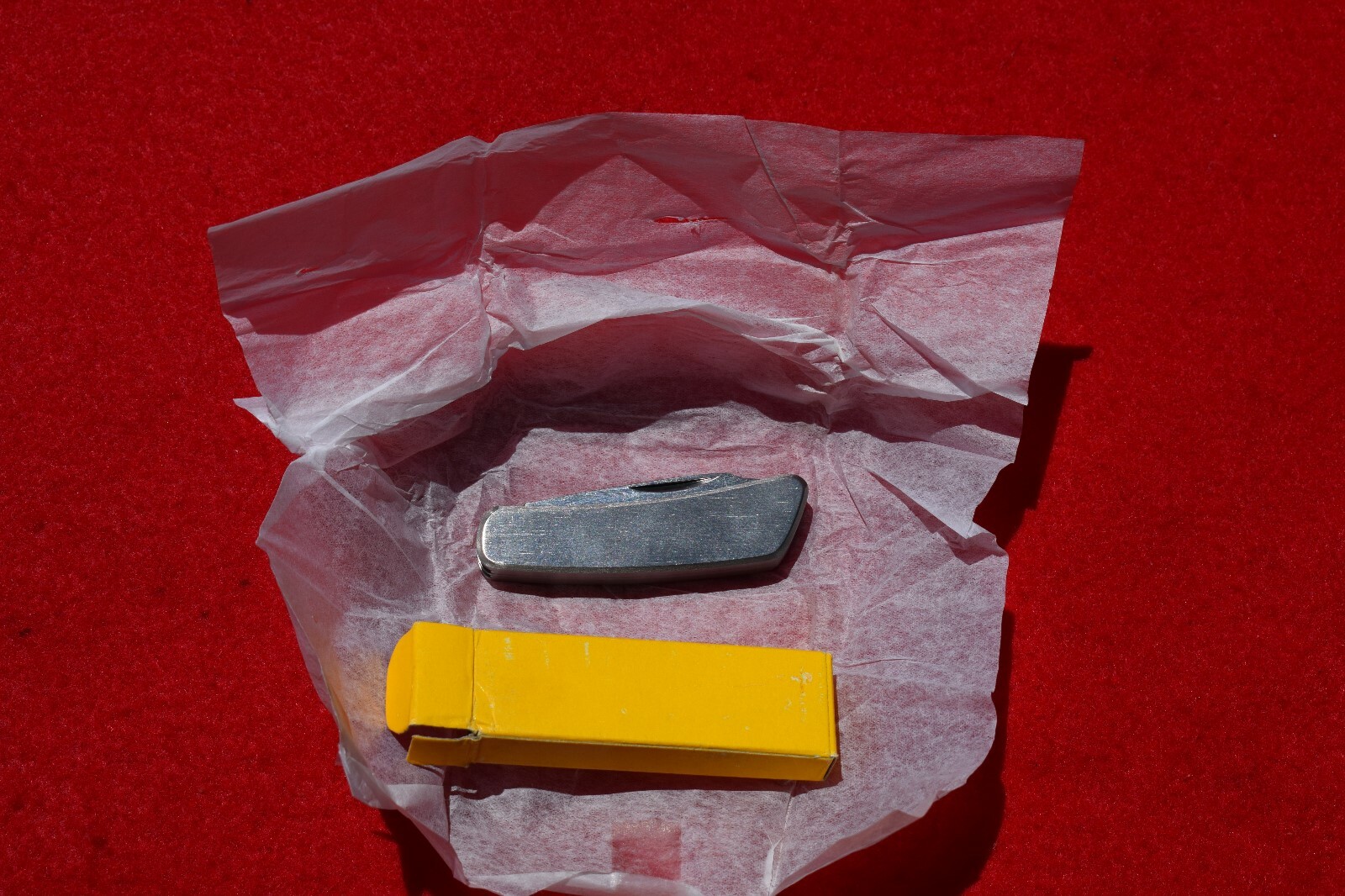 NIB Small Stainless Pocket Knife Nail File Bottle Opener Screwdriver 4 1/8″