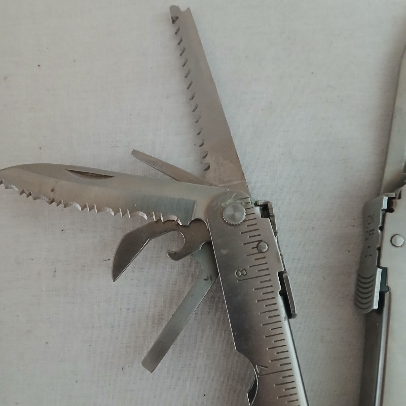 Steelking Leatherman Type Multi Tool Loaded W/ Quality Tools Black Satin Pouch