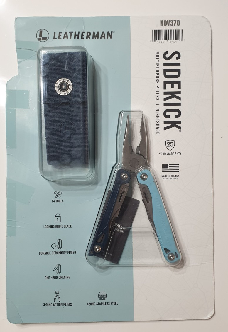 🔥 Leatherman Sidekick Collectable Rare Blue Color New In Blister Last One