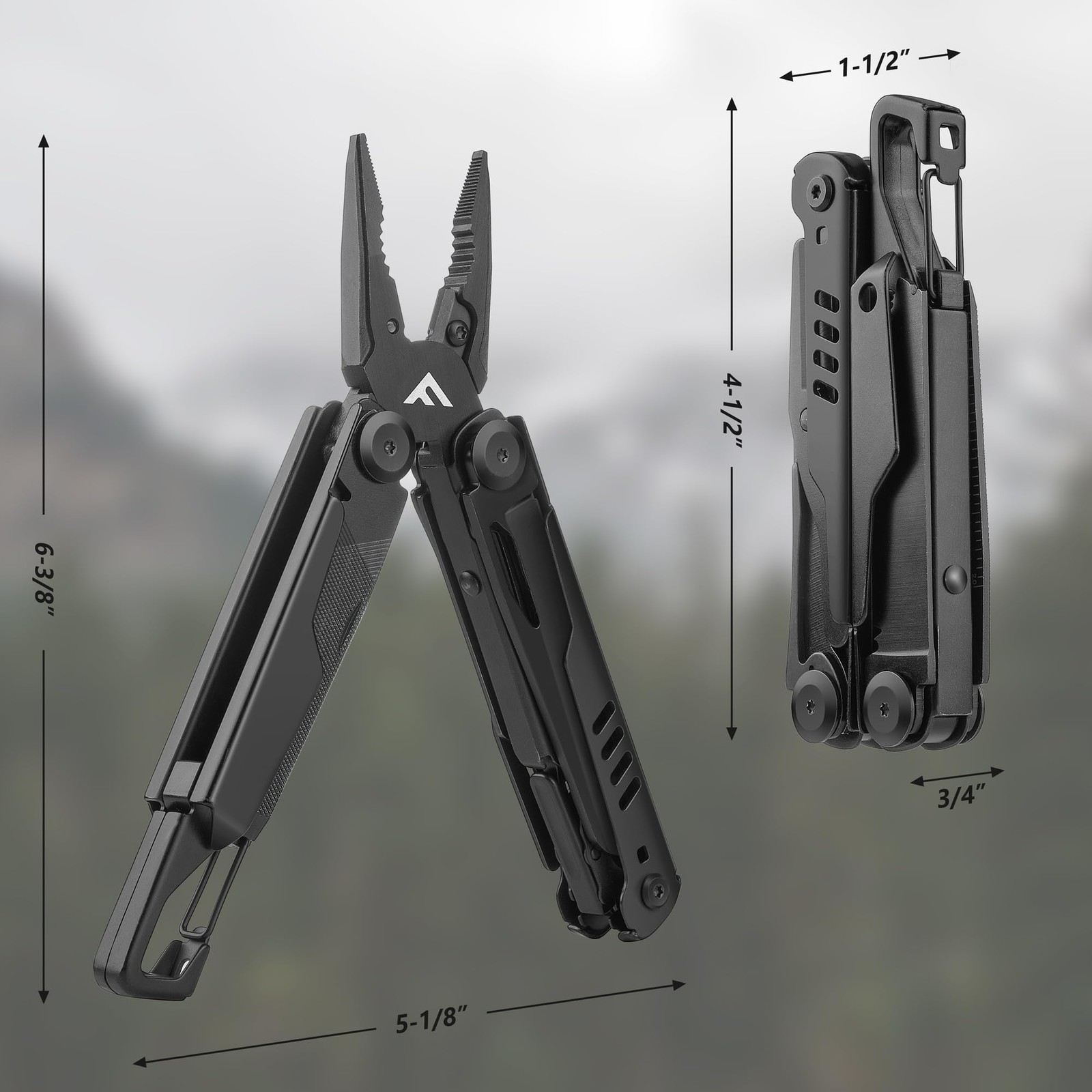 15-in-1 Multi-tool Pliers with Sheath, Portable Pocket Knife with Safety Lock…