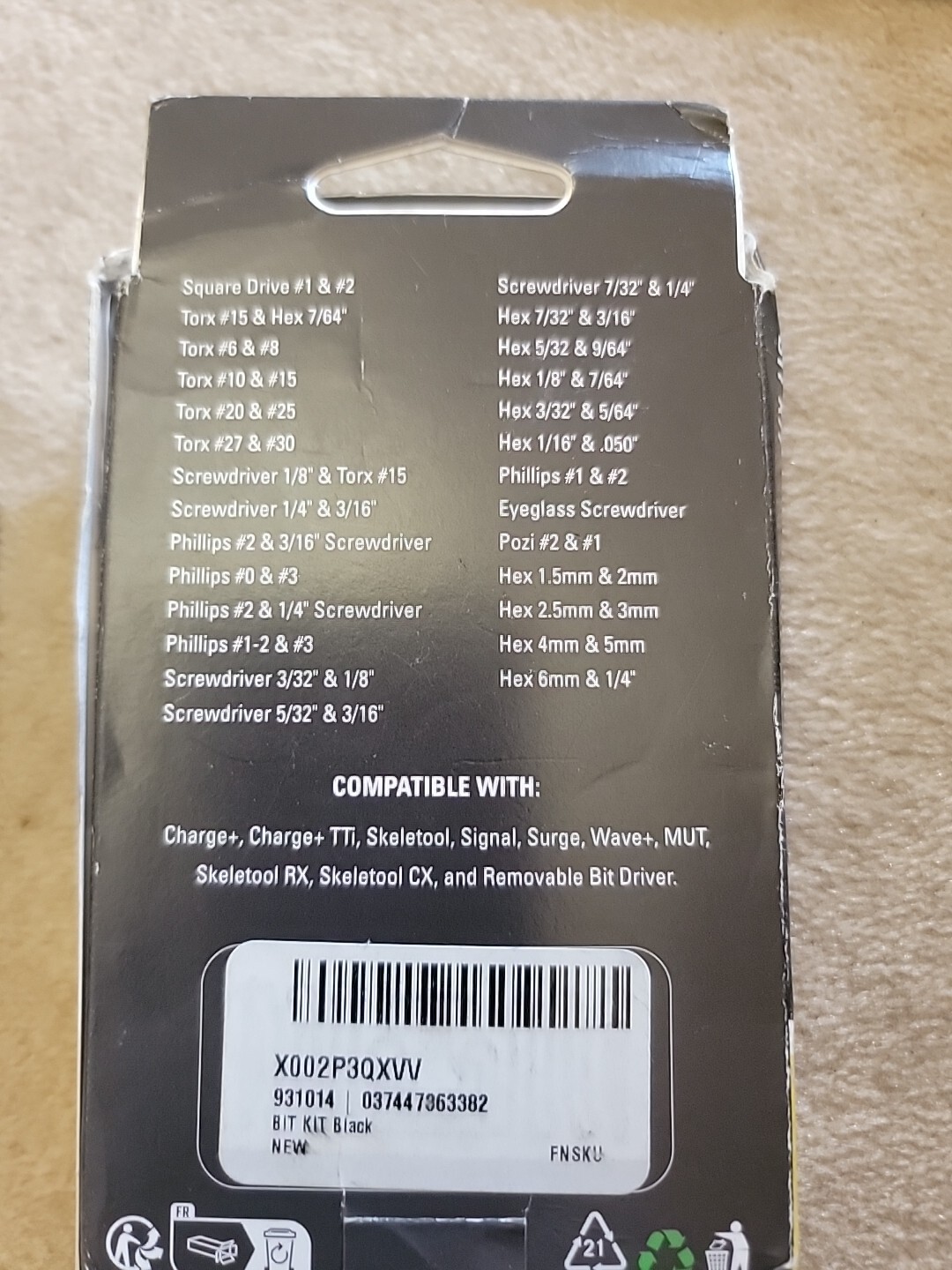 Leatherman Bit Kit 21 Double Ended Screwdriver Bits For Multi Tools Genuine OEM