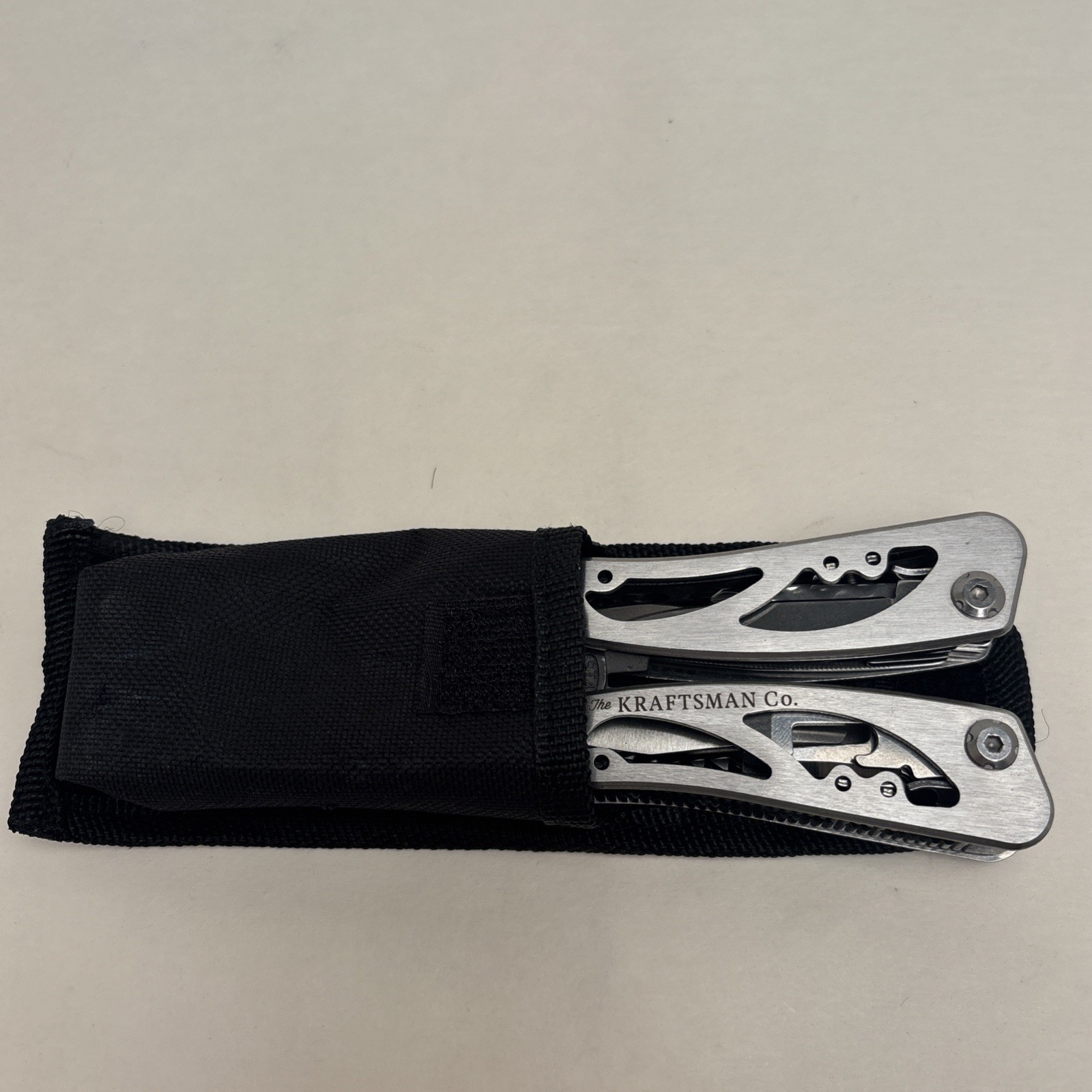 Kraftsman Multitool Silver Tone, Sheath Included. Camp Hunt Fish Survival Bugout