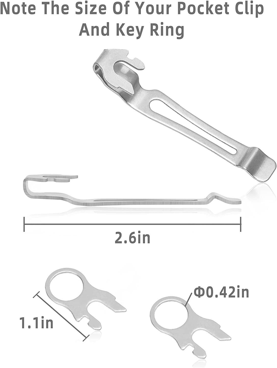 Pocket Clip & Lanyard Ring Leatherman Wave Stainless Steel Surge Charge AL ALX T