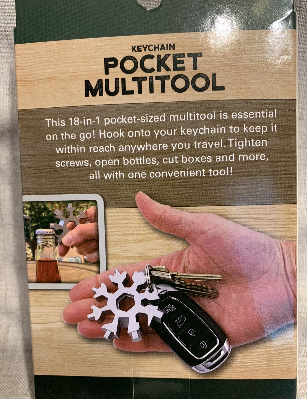 Key Chain Pocket Multi-Tool 18 Tools in One! Compact Size