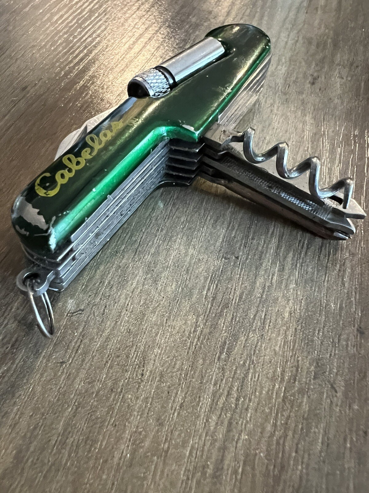 Cabela’s 11-in-1 Green Folding Pocket Multi-Tool w/ Flashlight | 3.5 in