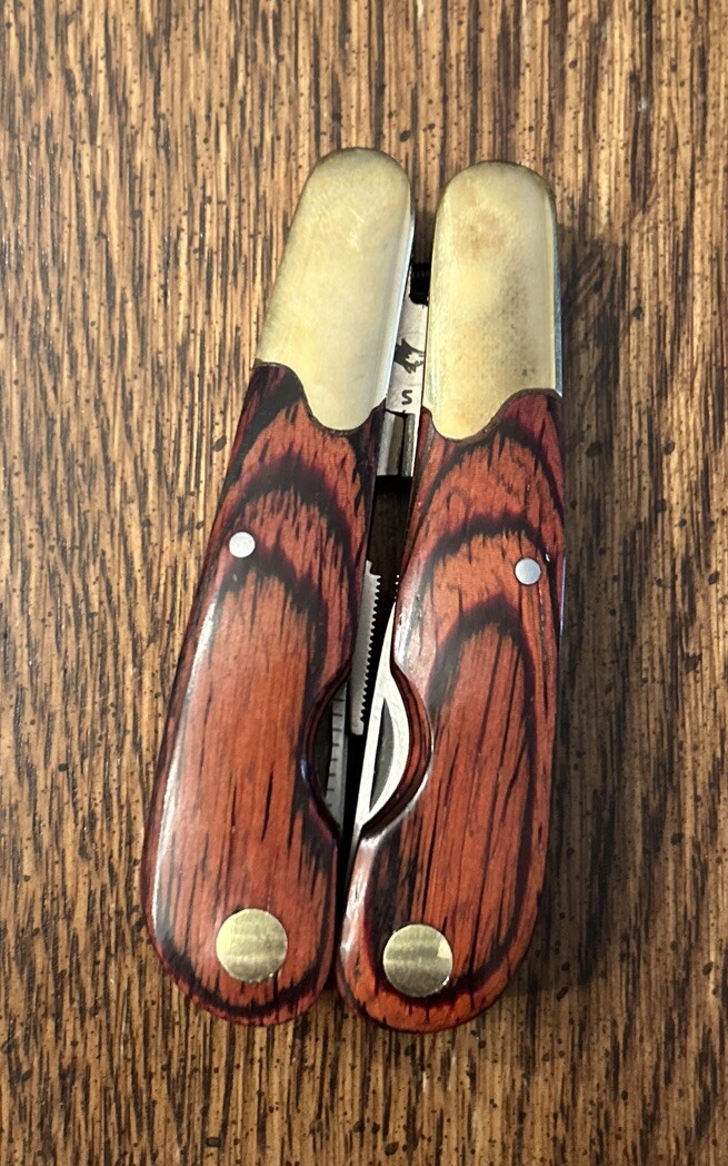 HUSKY 25 Years 25th Anniversary Limited Edition Multi-Tool Brass Wood VNTG READ