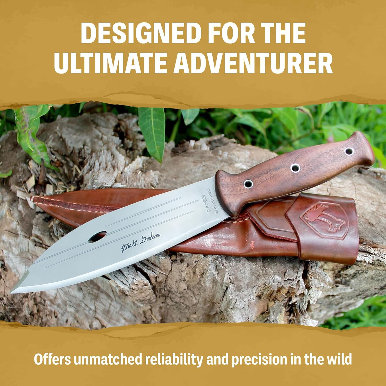 Tool & Knife Ironpath Machete Knife – 1075 High Carbon Steel – Walnut Handle – W