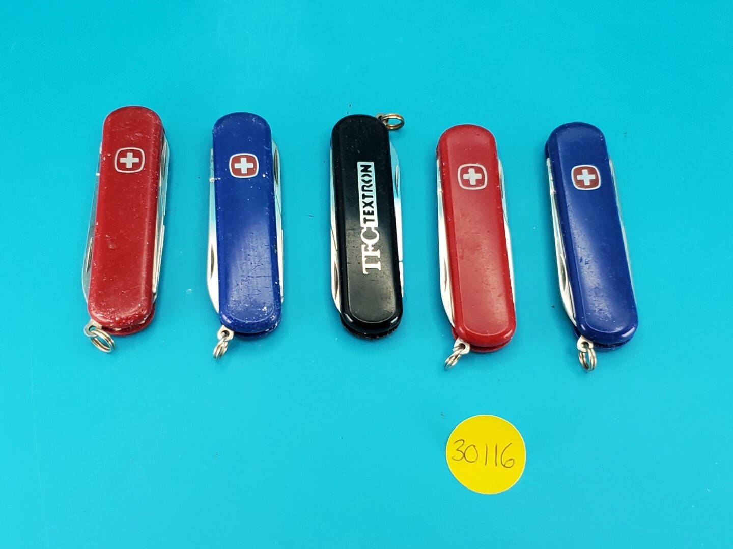 Lot of 5 Wenger Esquire Swiss Army Knife Multi Tools!