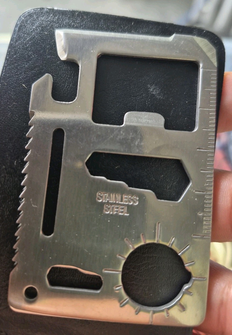 Multi Tool 11 in 1 Wallet Thin Survival Pocket Credit Card Knife