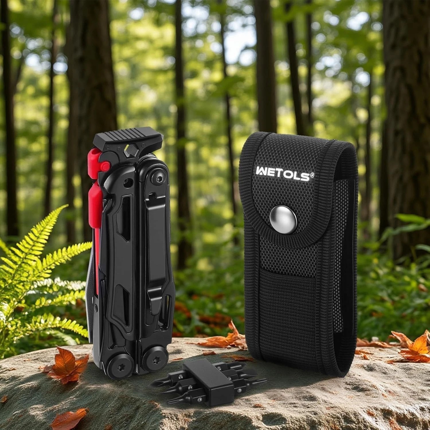 Versatile 27-in-1 Survival Multitool: Pocket Knife, Pliers & More – Black Finish