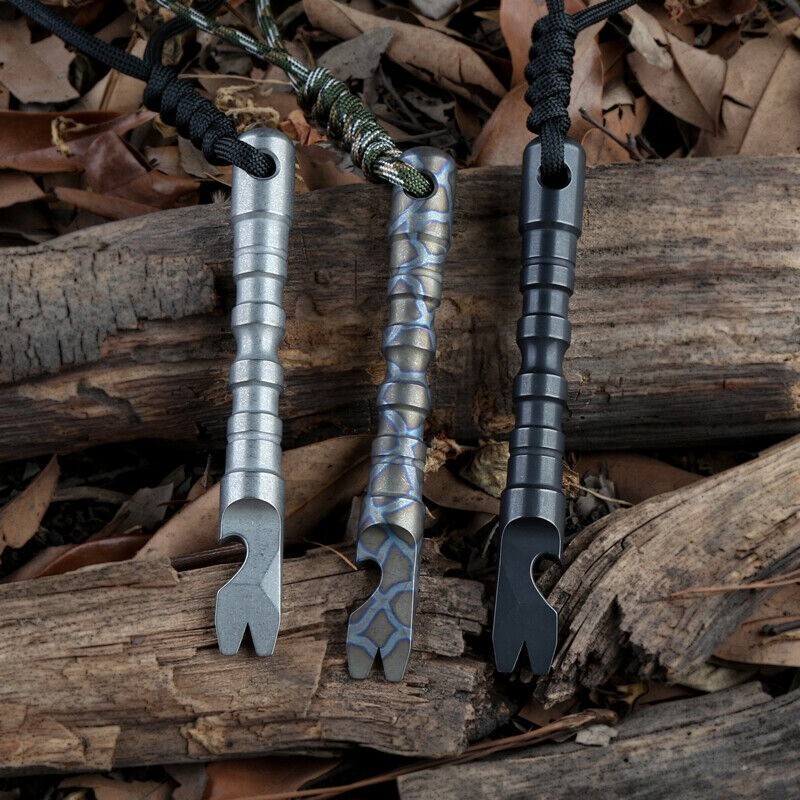 Titanium Crowbar Keychain Multi Functional Compact