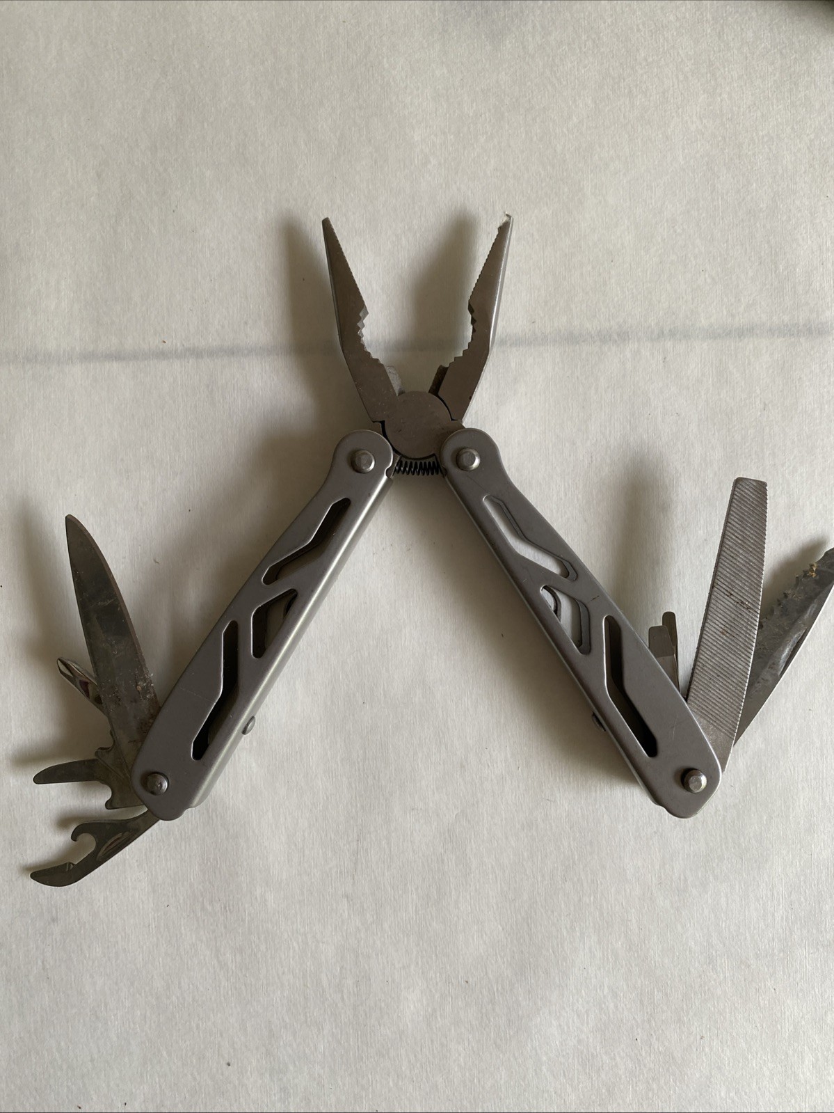 Lot – 5 Various Brands Camping Kit Mini & Full Size Multi Tool Mess Kit Tool Set