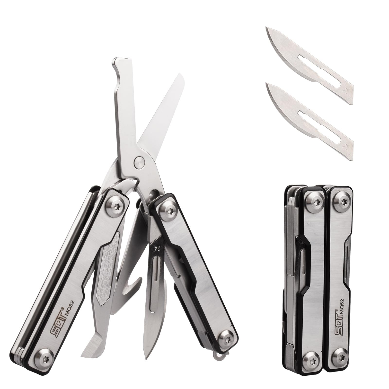 SQT2052 9-in-1 Multitool – Foldable, Professional Multitool for Men, DIY, Out…