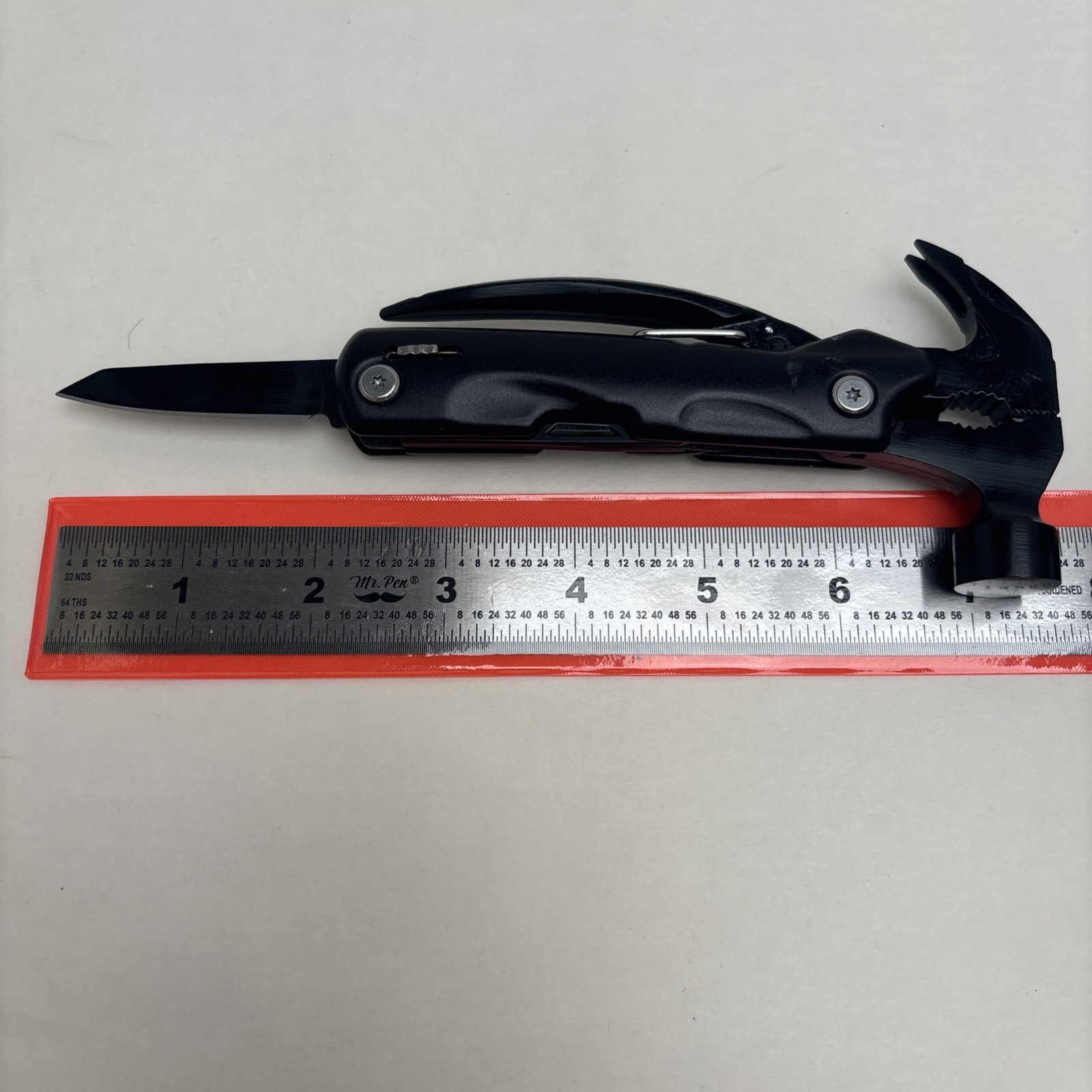 Multi-Tool Mini Hammer Outdoor Camping Gear Survival Tool Tactical w/ Sheath