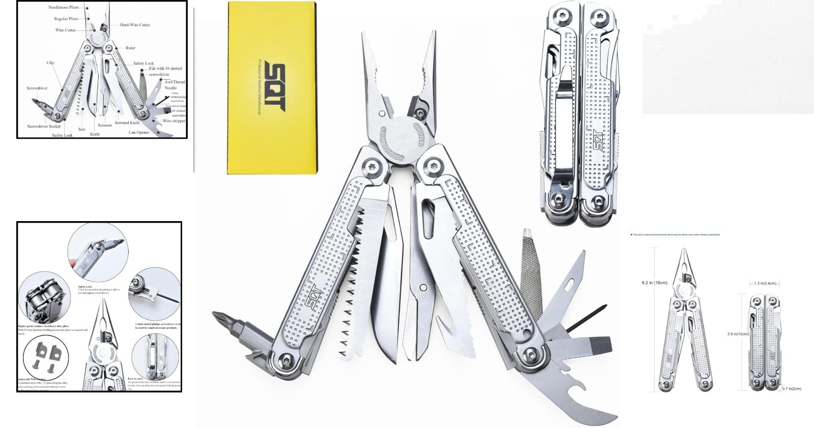 Versatile 20-in-1 Foldable Multitool – Perfect for DIY, Camping & Home Repairs