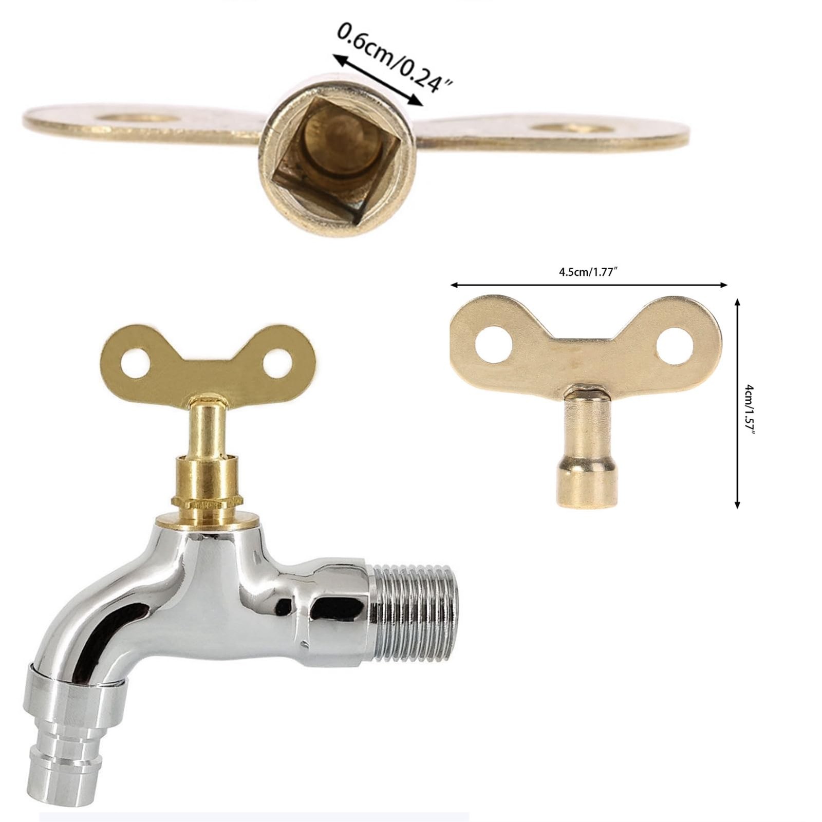 5 Piece Multifunctional Water and Electricity Key Set, Key Gas Meter B…
