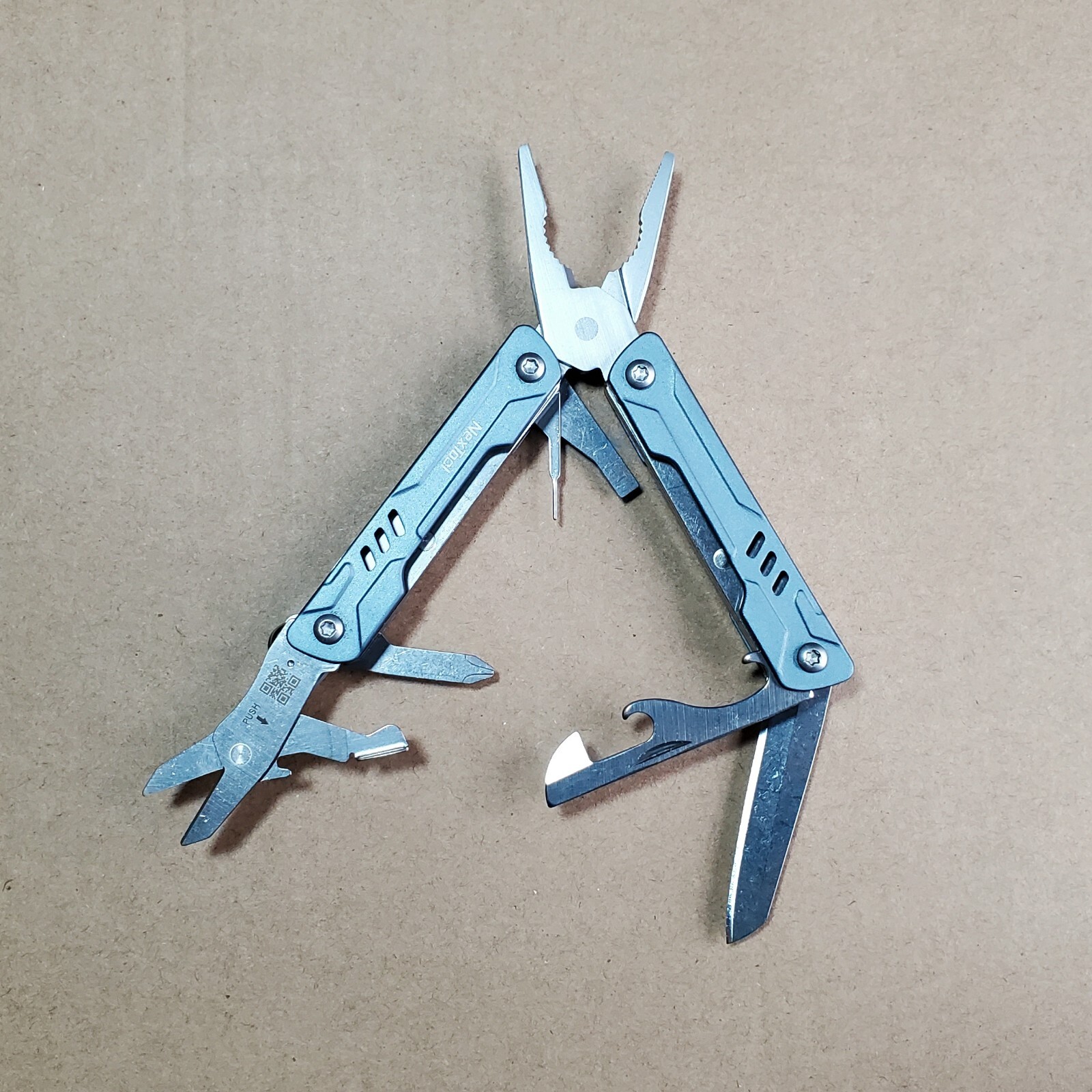 NexTool Mini Sailor Pliers 10-in-1 Multitool Folding EDC Hand Tool Blue 2.64″