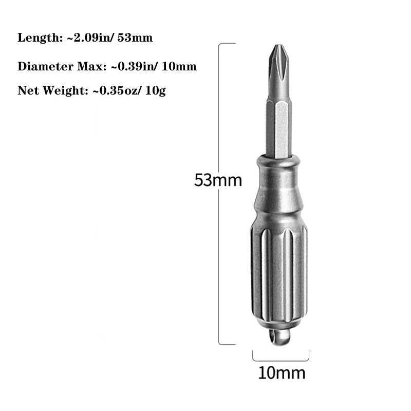 Mini Pocket Titanium S2 steel Screwdriver Portable Outdoor Keychain EDC Gadget