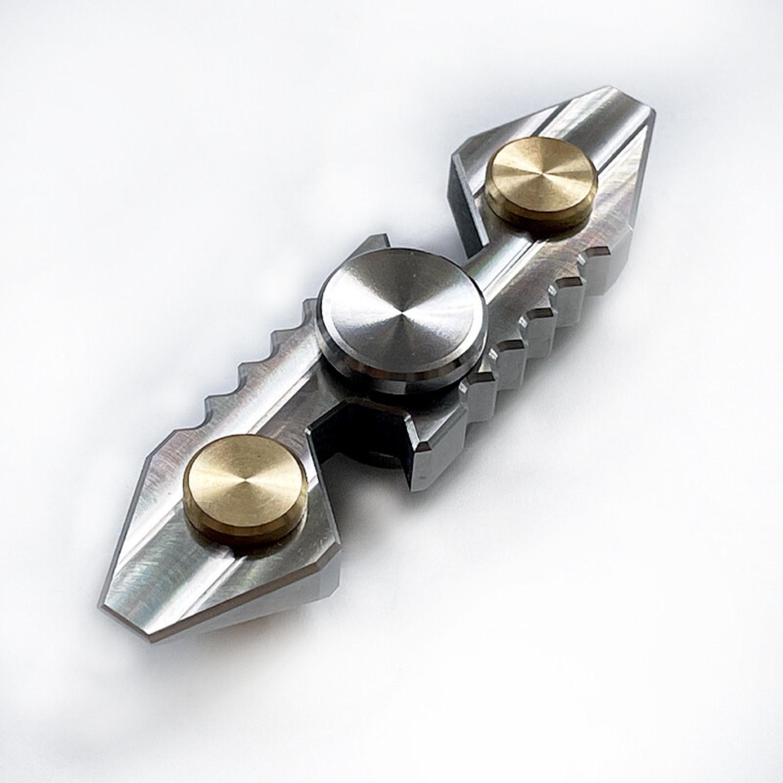 Titanium Gyroscope Fingertips Spinning Top Gearwheel Toy Pry Bar Tool