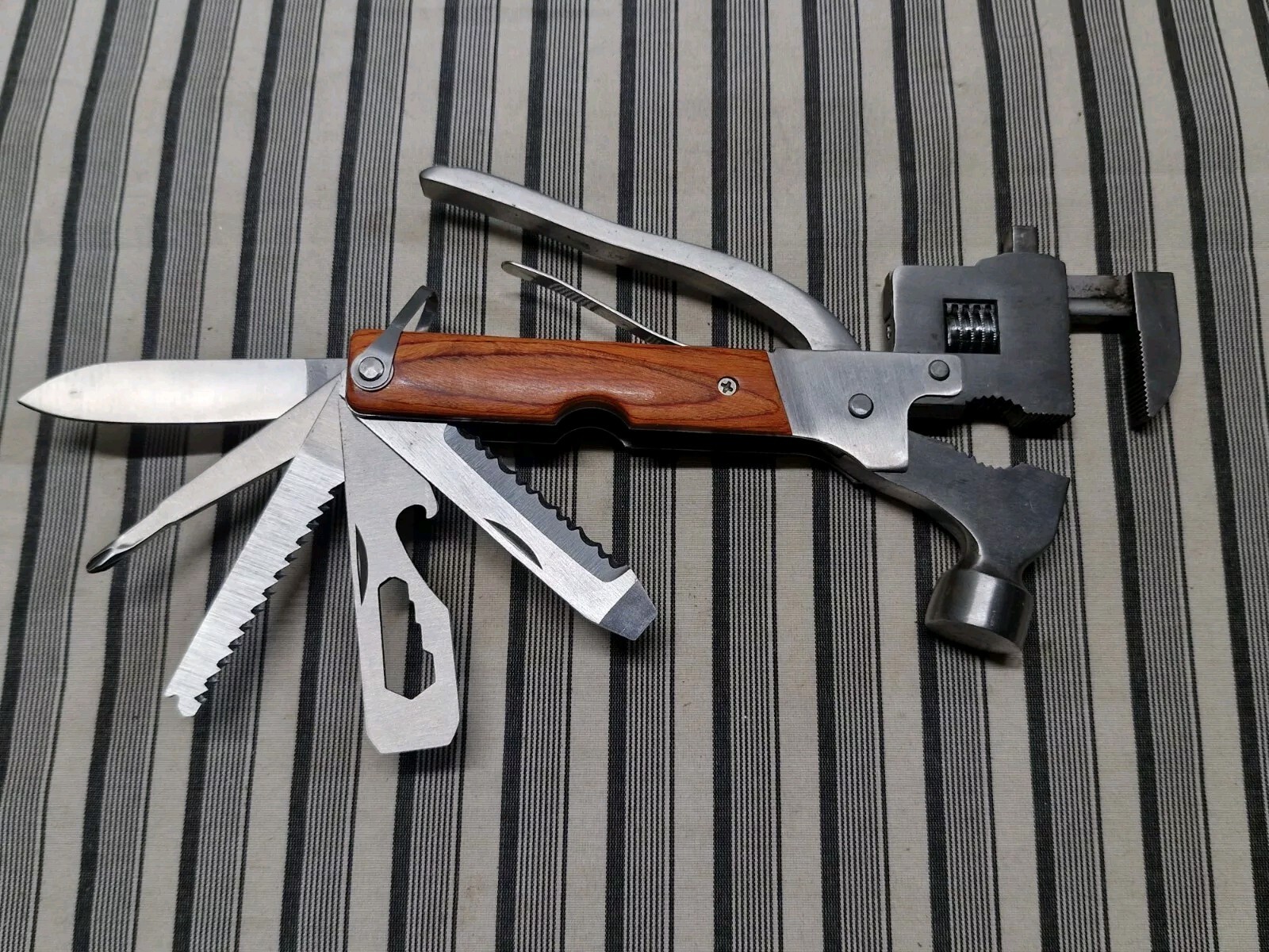 Set Of 2, Multi Tools Purpose Camping Emergency Survival Gear Kit Set