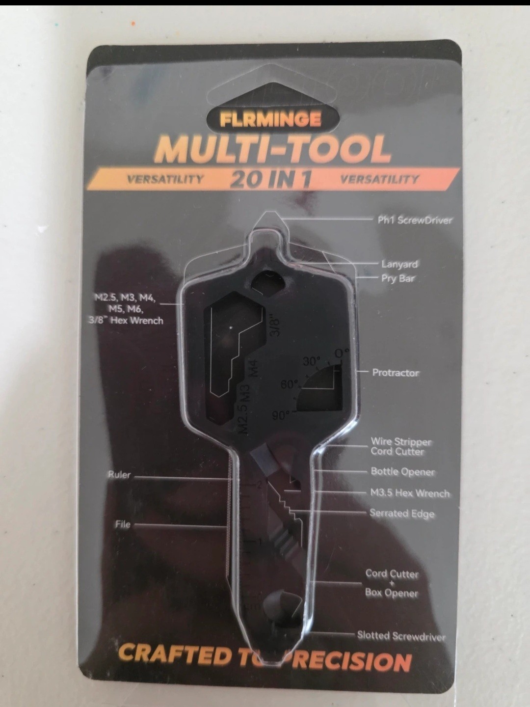 20 In 1 Multi Tool Fits On Key Chain