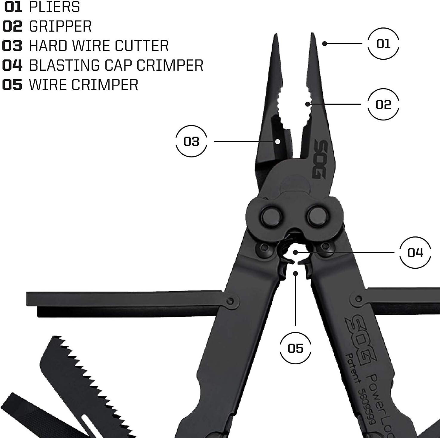PowerLock Multi-Tool: GSA-Approved, 18 Tools, Corrosion-Resistant Black Steel