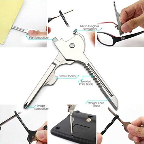 6in1 Multifunctional Keychain Utility Key Multitool for Keychain Folding…