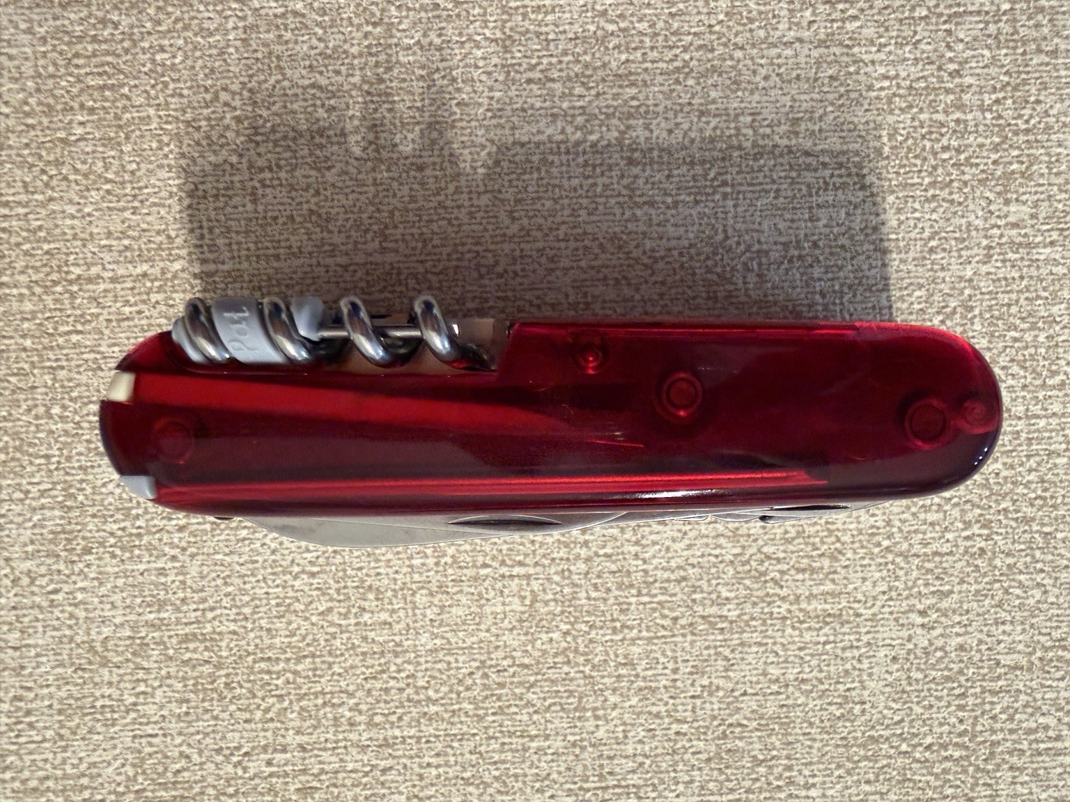 Victorinox Swiss Army CyberTool Multi Tool Ruby Red Translucent w/ Bits & Pliers