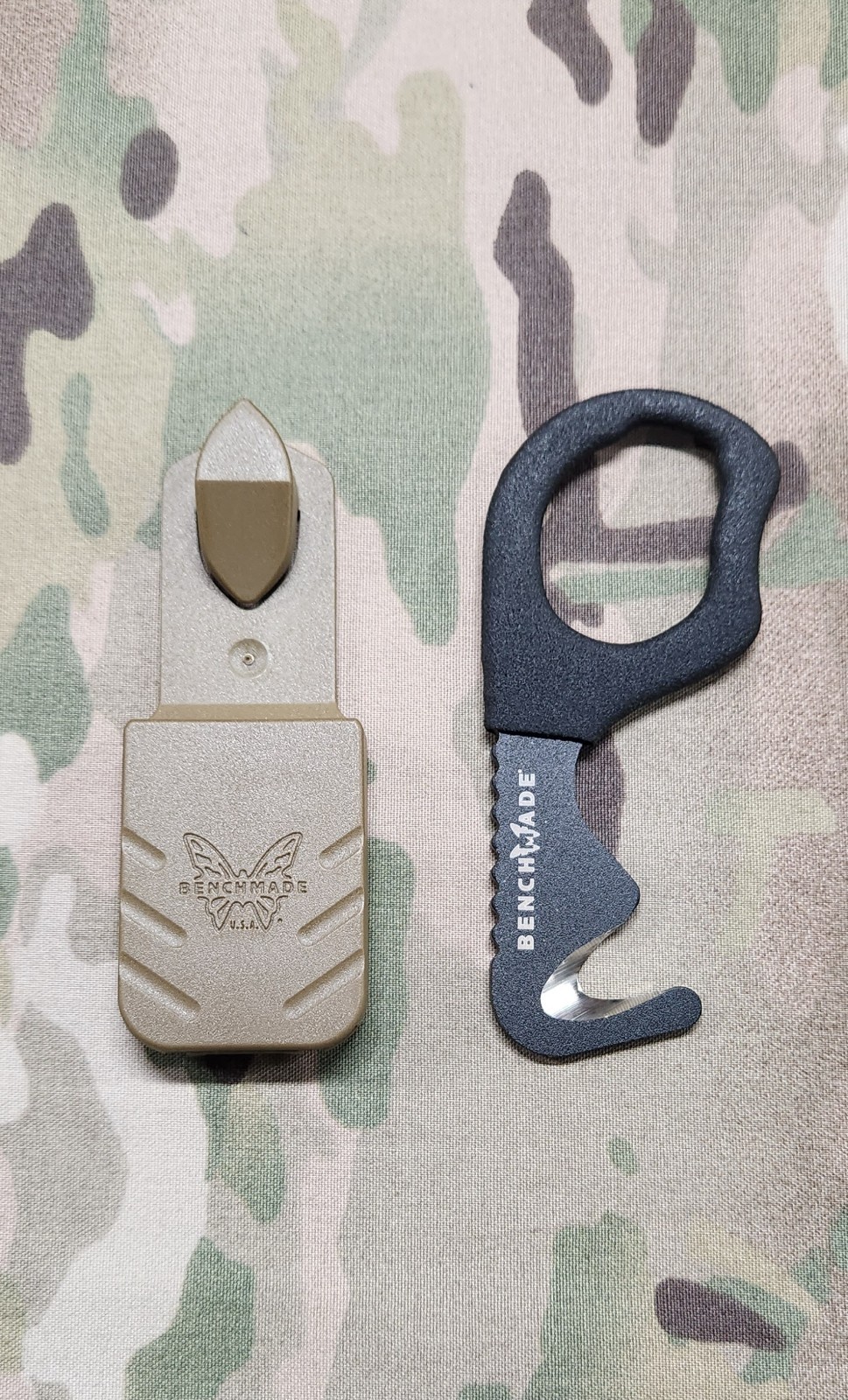 New Benchmade Strap Cutter Coyote Brown NAR Rescue Seatbelt Cutter Military