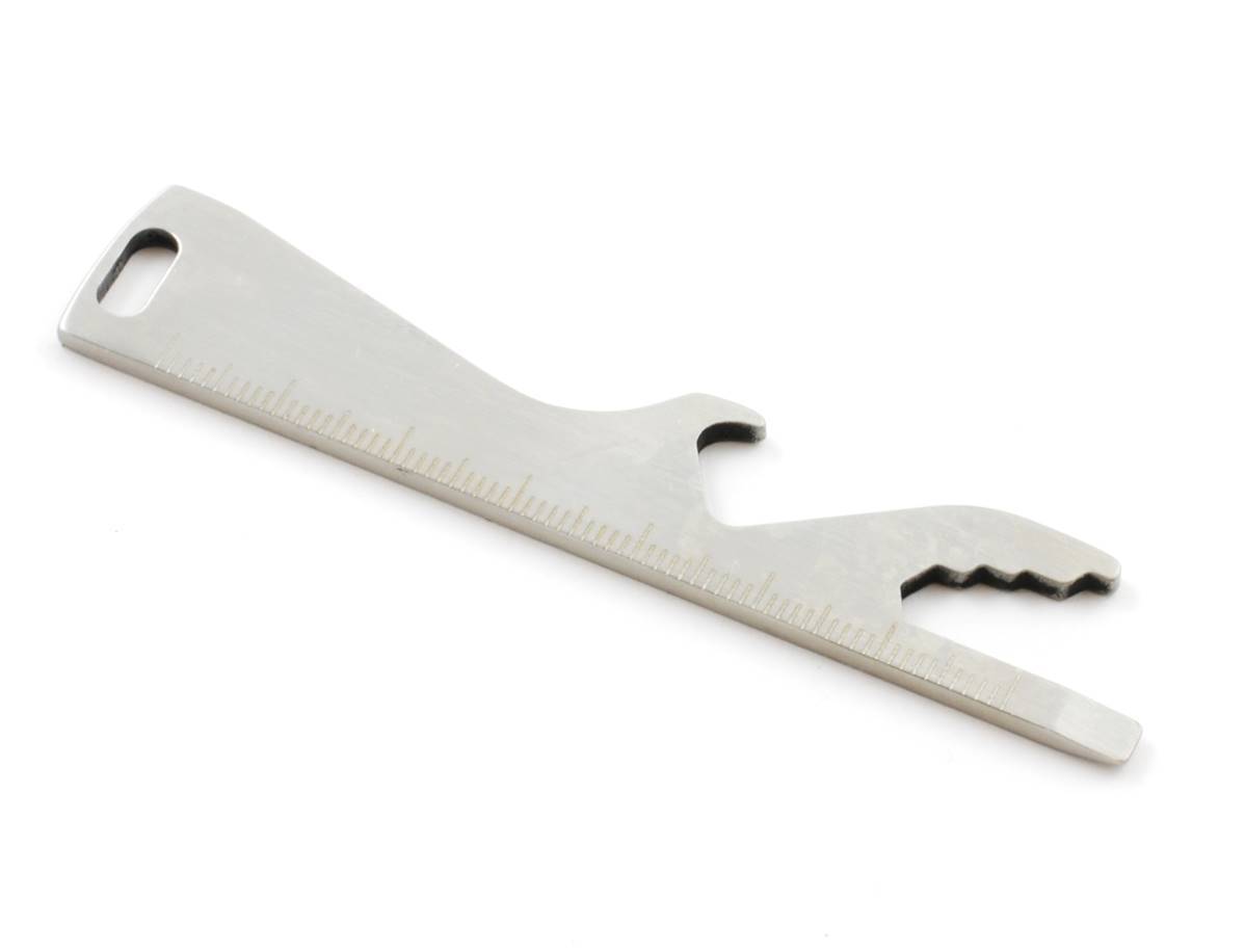 5 in 1 Bottle Opener Ruler Flat Head Screwdriver Keyring Hex Wrench Multi Tool S