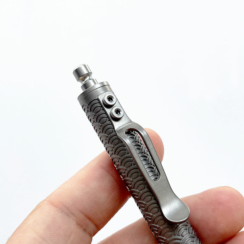 New Mini Titanium Alloy Pocket Ball Pen Outdoor EDC Pen Portable Stationery