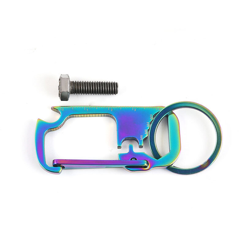 Outdoor EDC Multi Tools Waist Hanging Carabiner Creative Portable Keychain