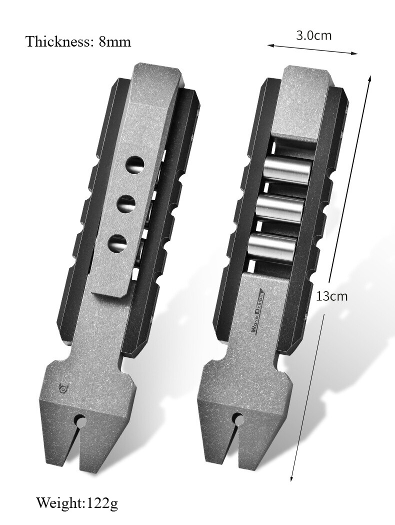 Titan Alloy Pocket Pry Bar Crowbar Portable Outdoor EDC Multi Tools