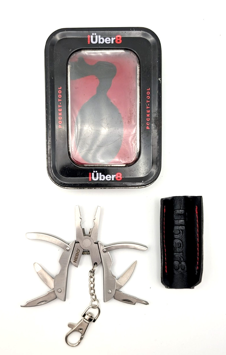 Nebo Uber8 Pocket Multi Tool In Metal Tin Carrying Case
