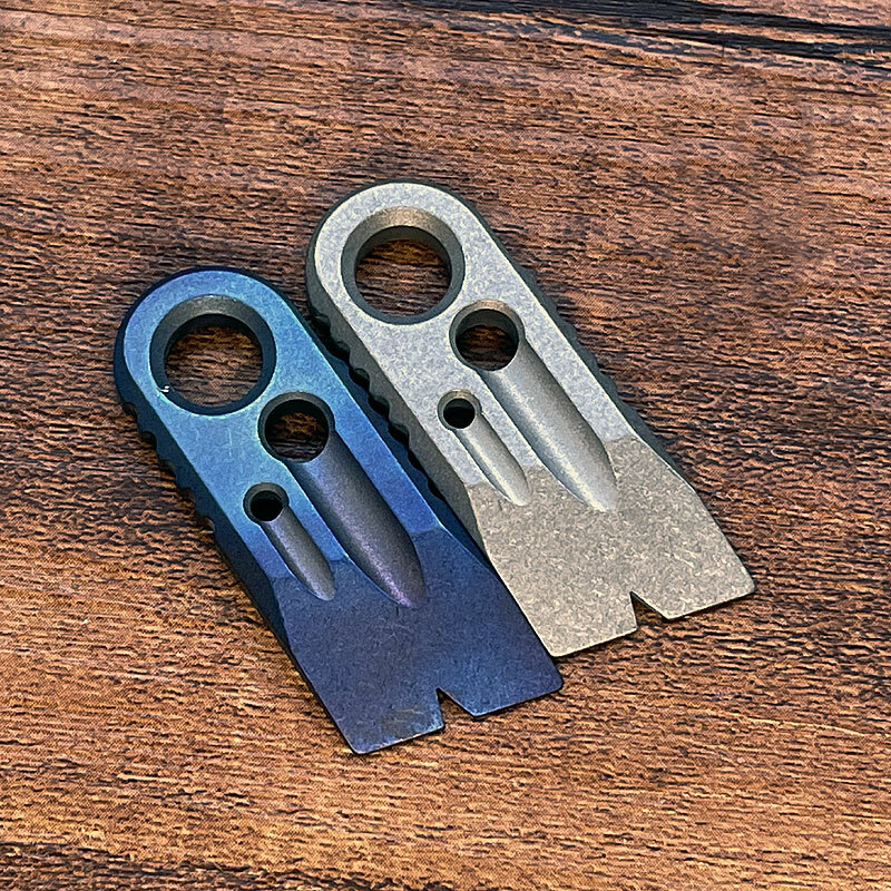 EDC Mini Titanium Pry Bar Crowbar Tool Necklace Pocket Key chain Pendant Tool