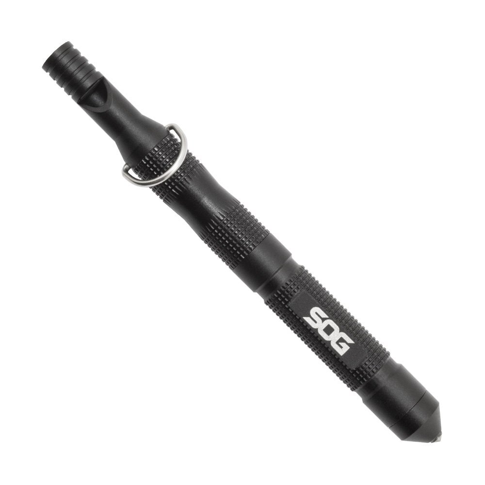 SOG Flint Portable Survival Tool with Fire Starter Glass Breaker Whistle