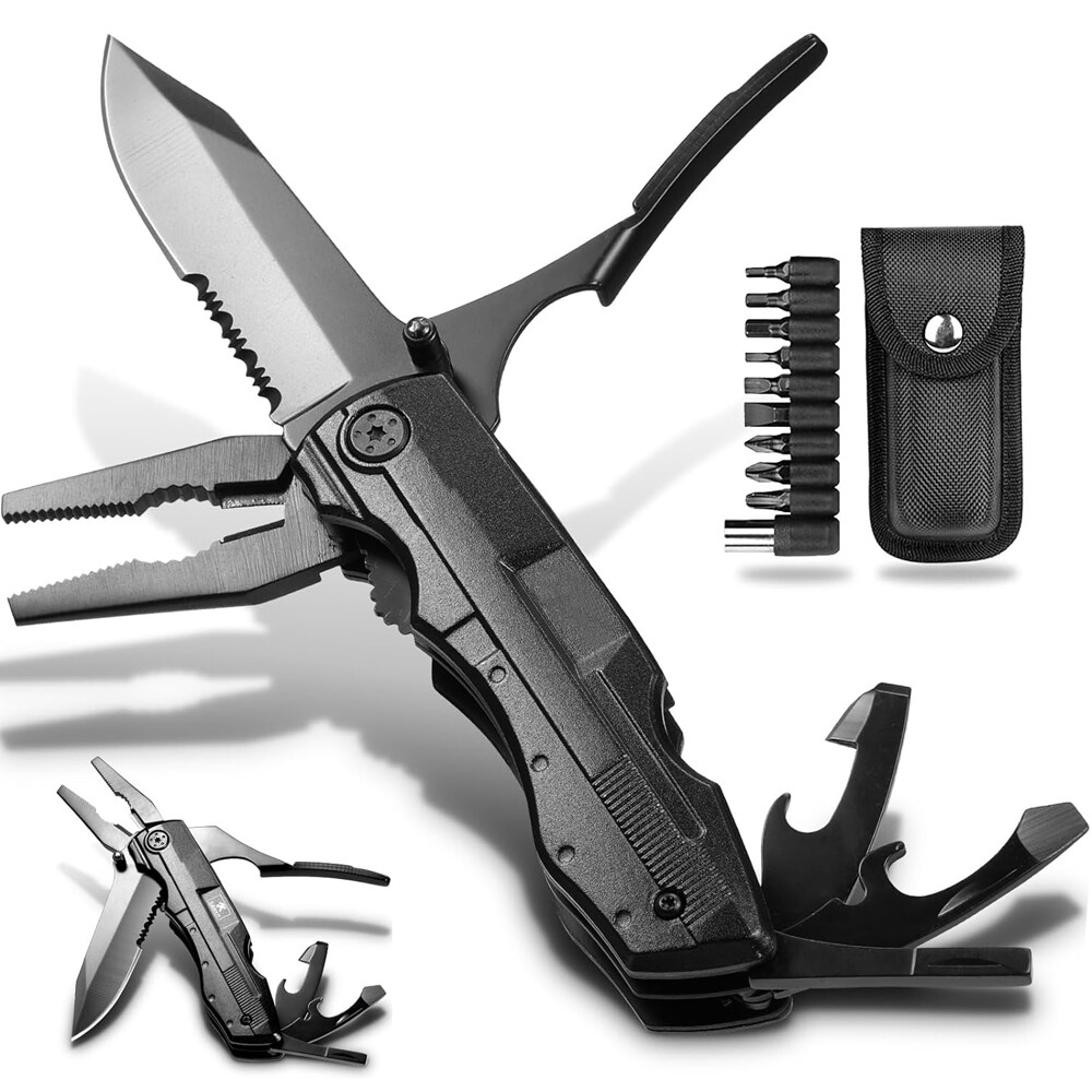 18-in-1 Multi Tool Knife Outdoor Survival Folding Pocket Pliers Screwdriver EDC