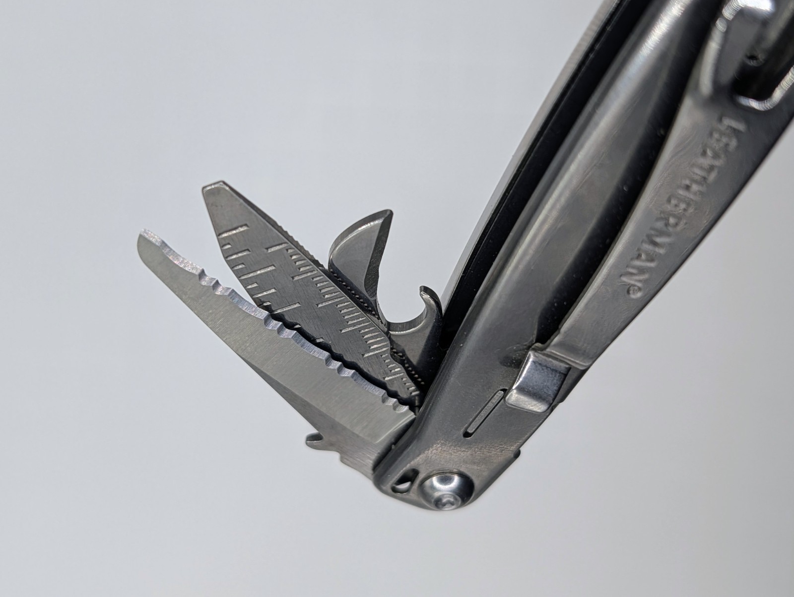 LEATHERMAN BOLSTER 13 TOOL STAINLESS STEEL MULTI-TOOL, EXCELLENT CONDITION!
