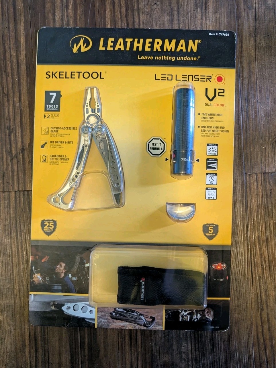 Leatherman Skeletool & LED Lenser V2 Combo