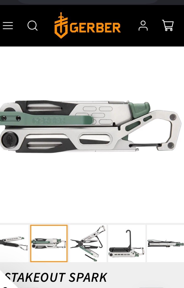 Genuine Gerber StakeOut Spark Baltic haze Multi Tool #8971124A – New W/Box