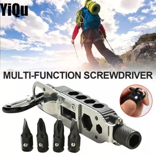 New Multifunction Tactical EDC Mini Pocket Knife Survival Multitool Keychain
