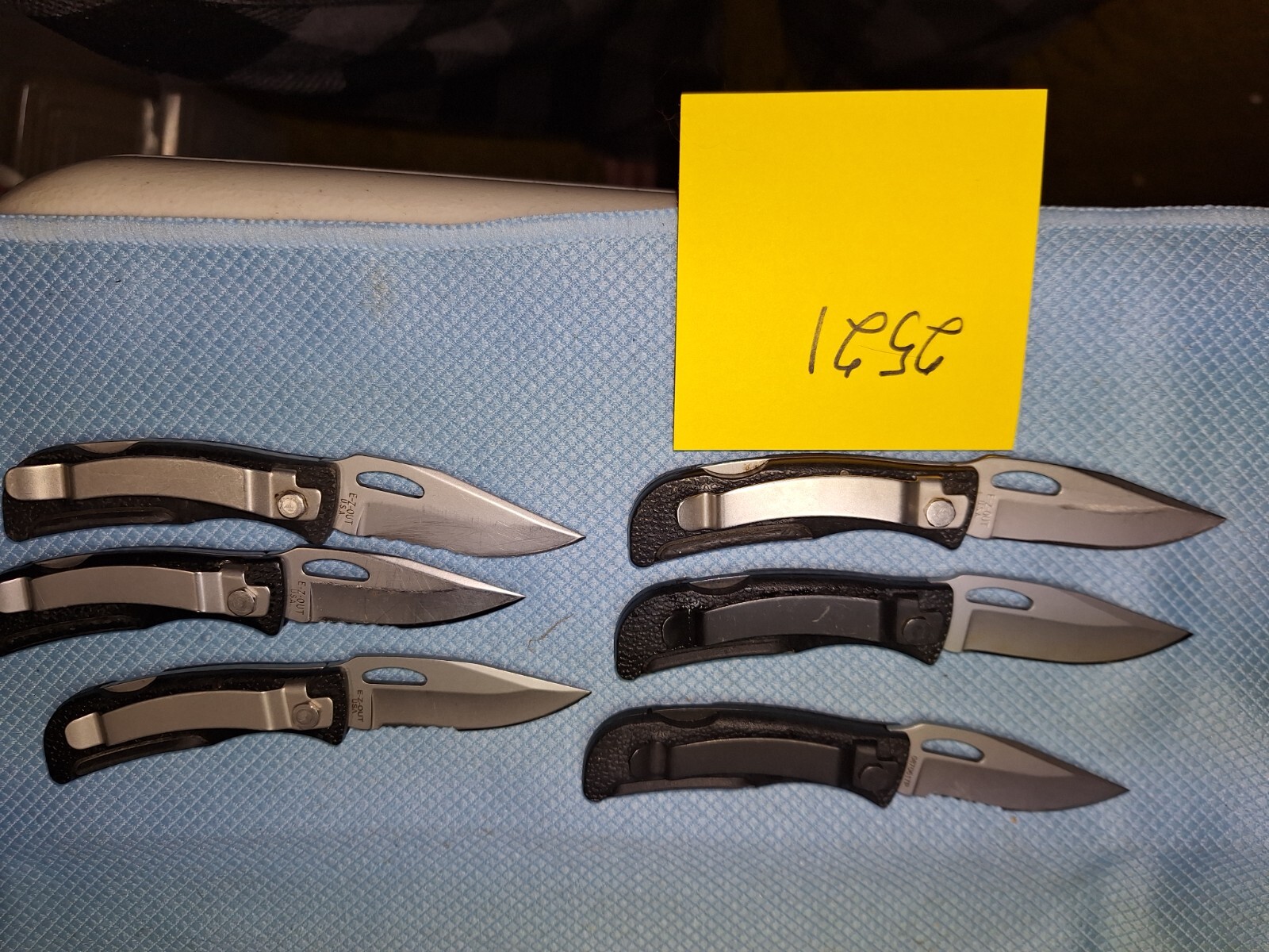 6 Gerber 425 EZ-OUT JR Pocket Knife lock back U.S.A. Loc 2521
