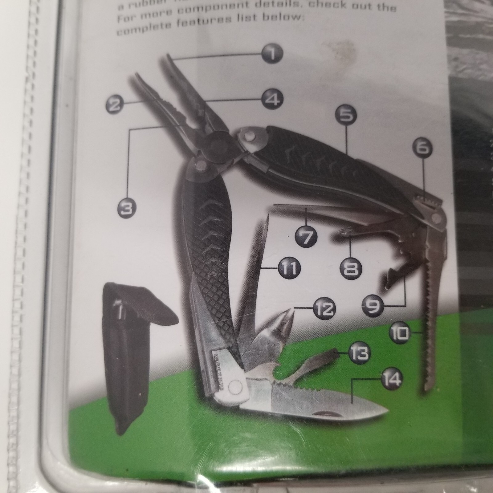 M. Louis Accessories Multi Function Fishing Tool & Travel Case, 14 Function, New
