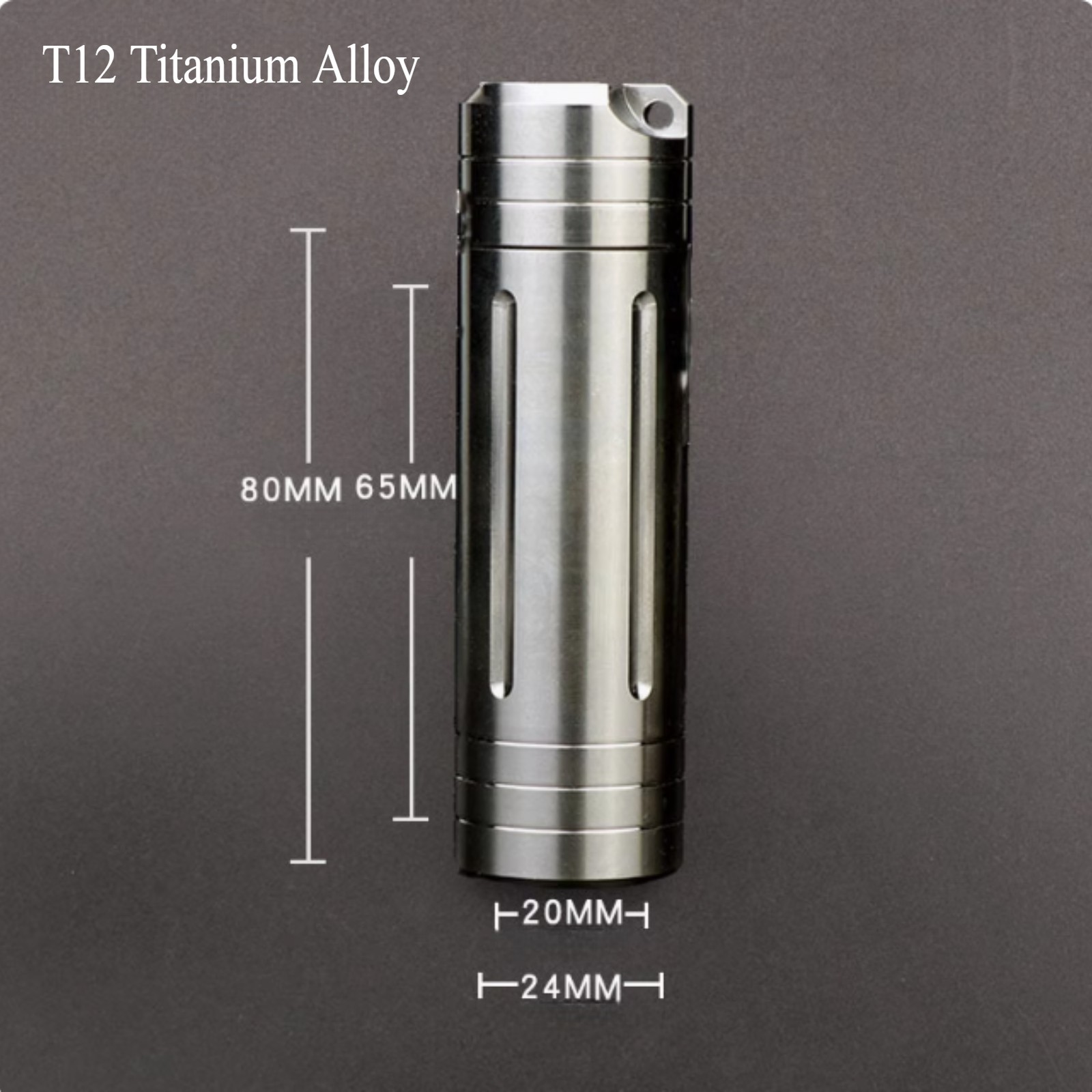 Titanium Alloy Waterproof Case EDC Portable Pill Medicine Capsule Storage Tools