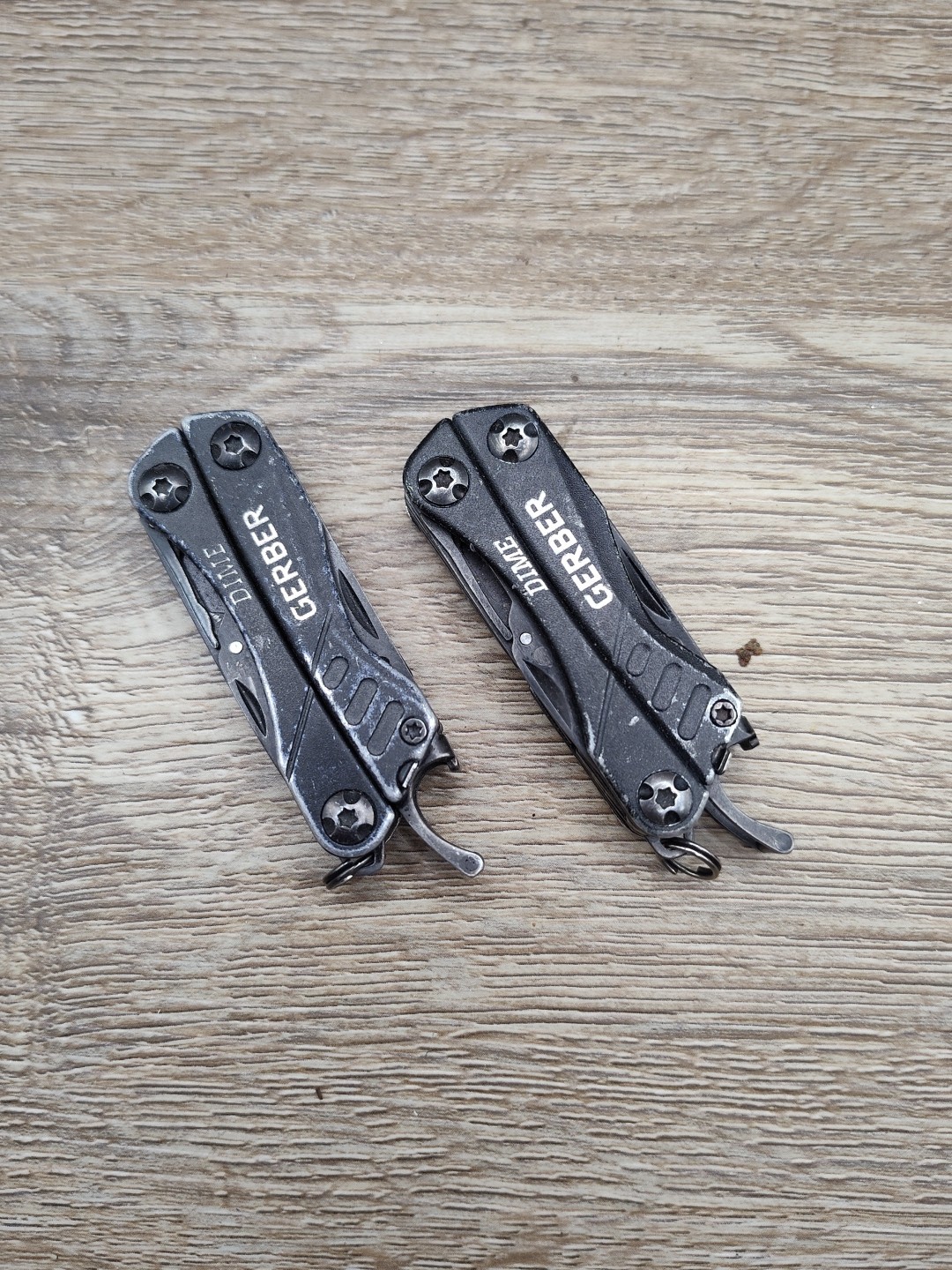 Lot X 2 Gerber Dime Multi Tool Pliers Knife Tools