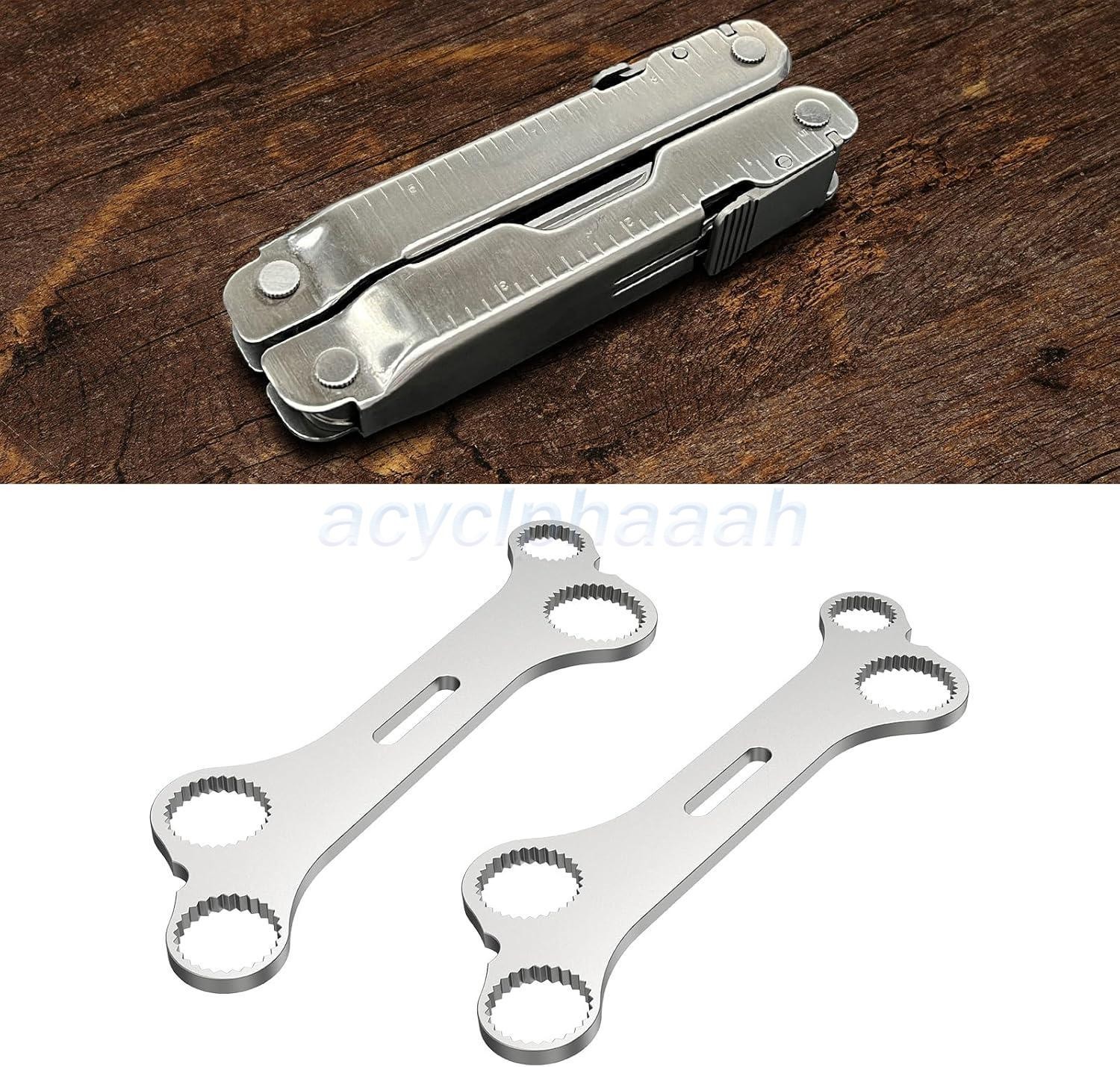 2PCS For Leatherman Disassembly Tool Parse Wrench Multitool Spanner Bone Design
