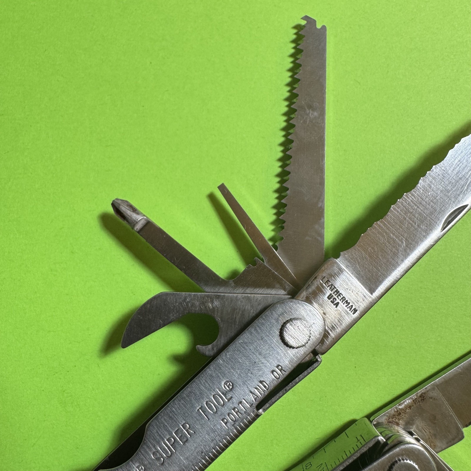 Leatherman Super Tool Plier Multi Tool Pocket Knife Stainless EDC #758