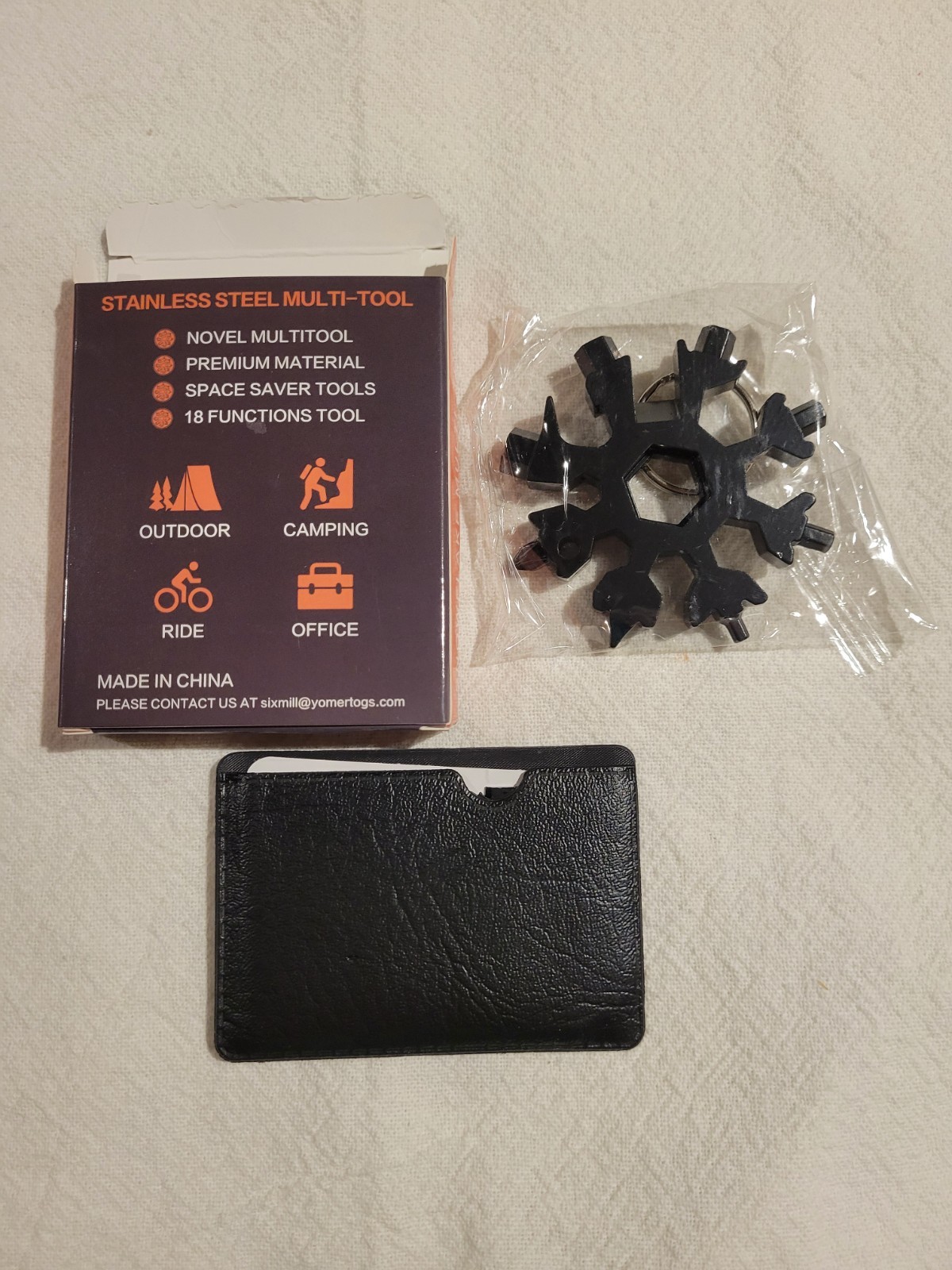 Dad Gifts for Men Adults Gifts for Men 18 in 1 Snowflake Multitool and Card Tool